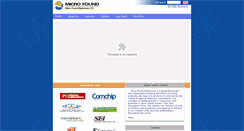 Desktop Screenshot of microfound.com